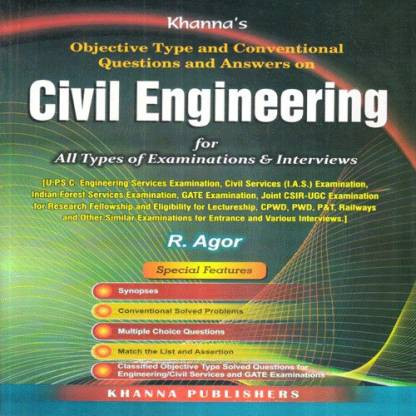 Objective Type and Conventional Questions and Answers on Civil Engineering  (English, Paperback, R Agor)