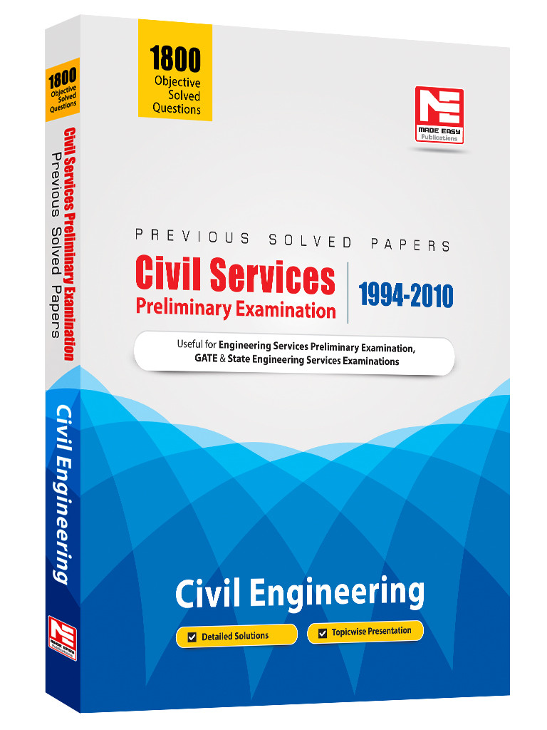 UPSC Civil Services Pre Exam Civil Engineering Previous Year Solved Paper
