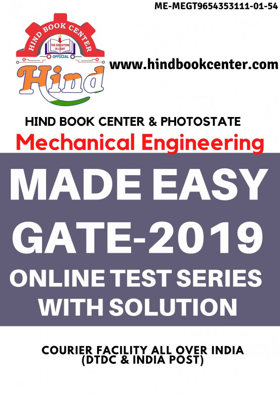 GATE TEST SERIES 2019 ; Mechanical Engineering ( MADE EASY )