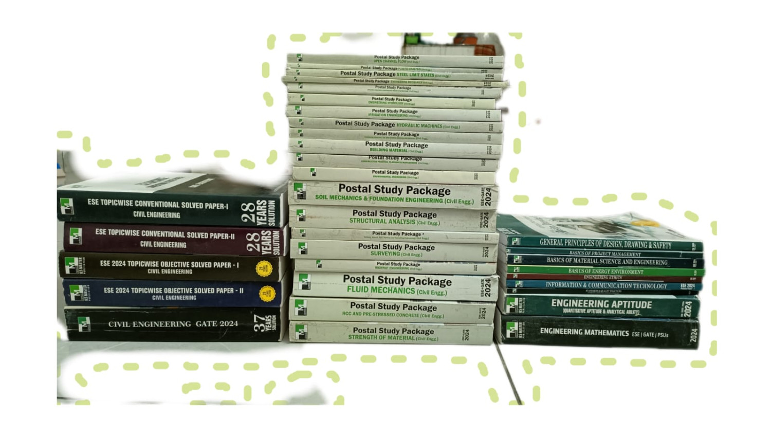 postel STUDY MATERIALS PACKAGE (SET OF 34 IES / GATE/ PSU’s CIVIL ENGINEERING 2024 IES MASTER