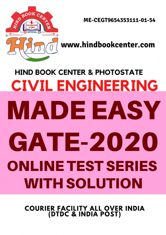 GATE TEST SERIES 2020 ; Civil Engineering ( MADE EASY )