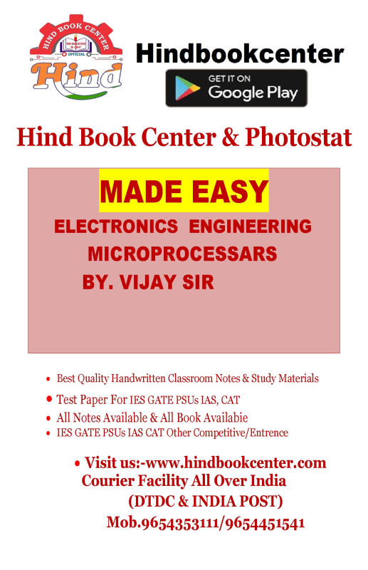 Microprocessor By-VIJAY Sir Electronics Engineering Handwritten Notes Made Easy