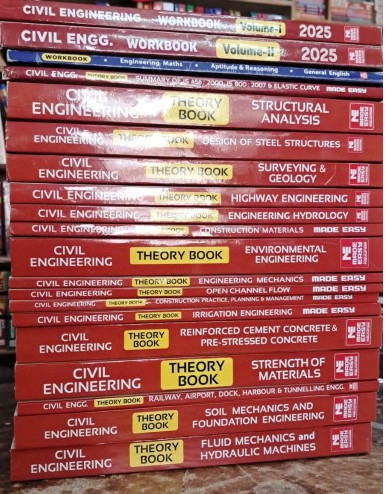 Civil Engineering Classroom Study Package Original Books - 2025: for ESE, GATE & PSUs (Theory &Workbok Set of Books-20 Made Easy