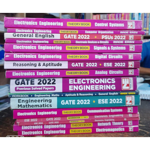 Electronics Engineering Classroom Study Package Original Books - 2022: for GATE (Theory &Workbok Set of Books-16 Made Easy)