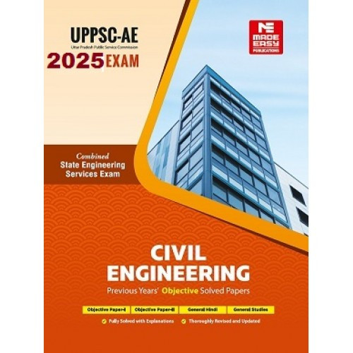 UPPSC-AE 2025: Civil Engineering Previous Year Objective Solved Papers MADE EASY