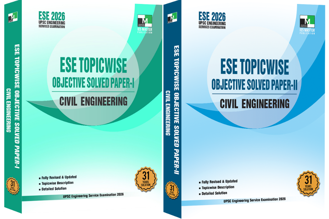 COMBO PACK : Civil Engineering ESE Topicwise Objective Solved Paper I & II ies master 2026