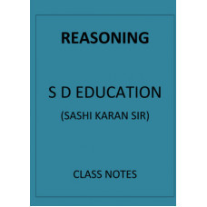 Reasoning S D Education Class notes english medium