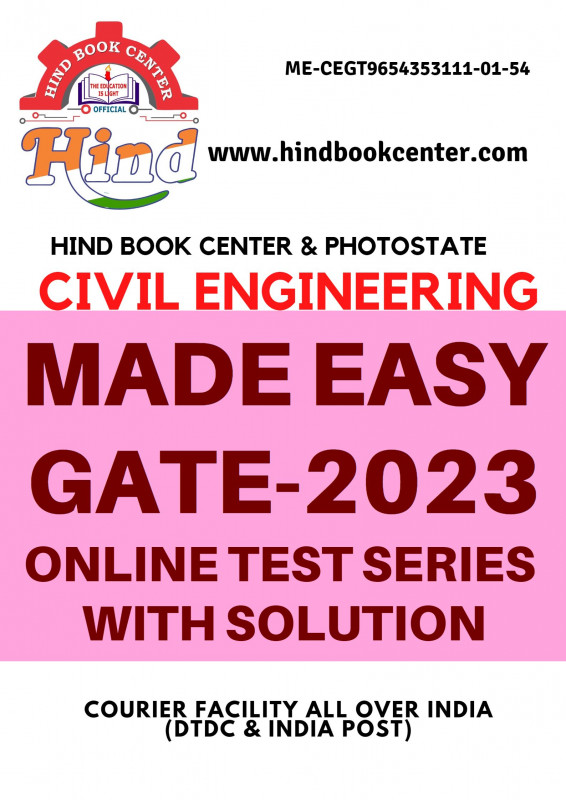 GATE 2023 TEST SERIES WITH SOLUTION CIVIL ENGINEERING MADE EASY