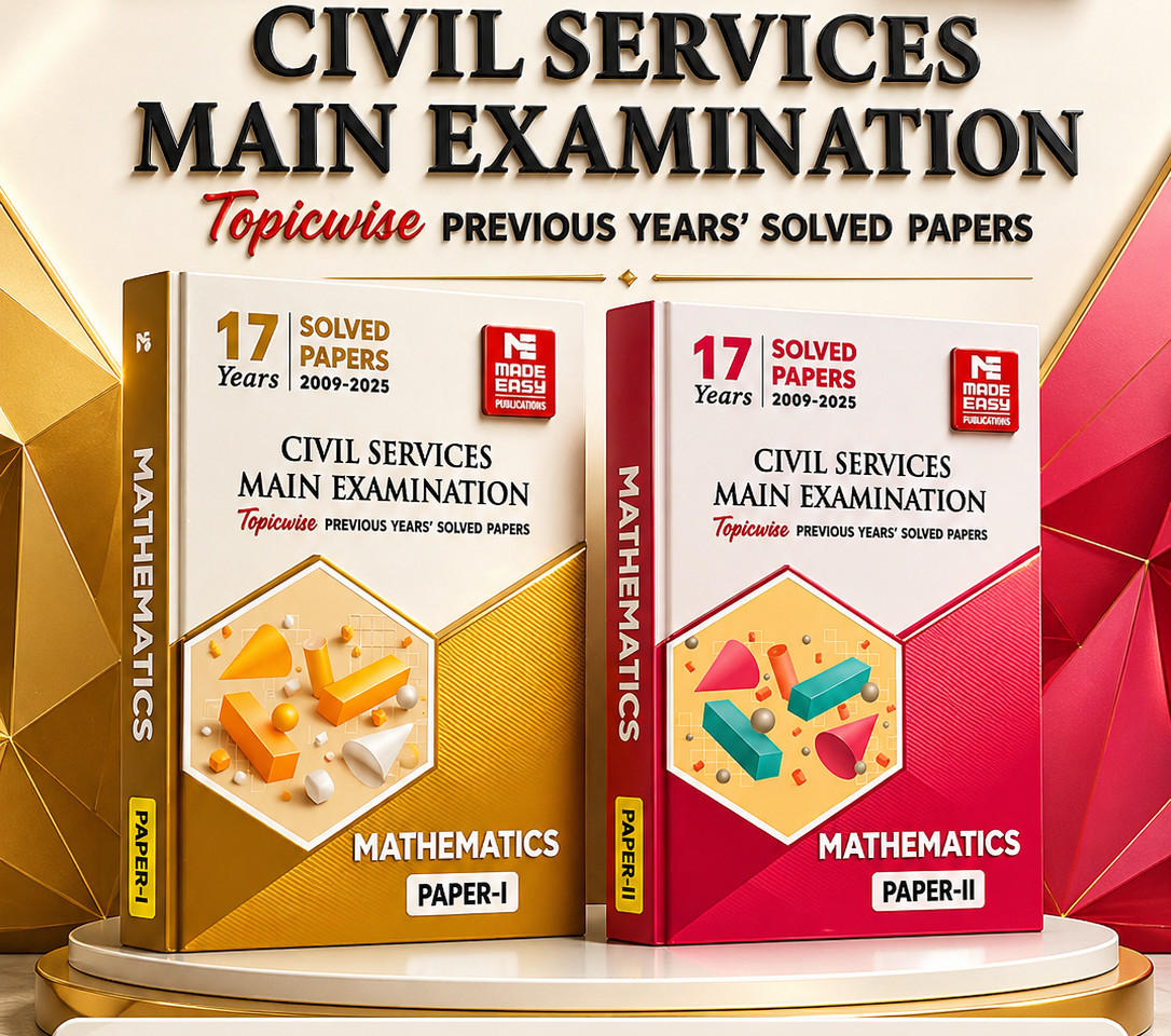 Civil Services Main Examination Mathematics Engineering (Paper-I) by MADE EASY CSE Mains 2026 Mathematics Engineering Solved Paper 1,2 MADE EASY