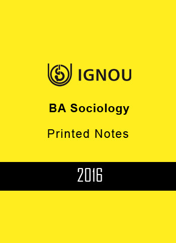 IGNOU BA SOCIOLOGY PRINTED NOTE