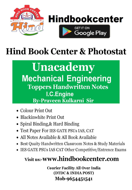 I.C.Engine Written By-Praveen Kulkarni Sir Unacademy Handwritten Notes Mechanical Engineering