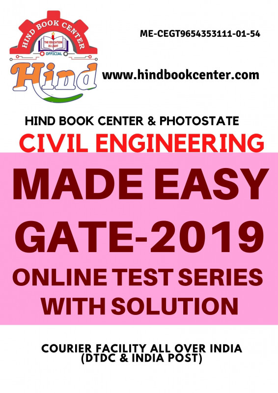 GATE TEST SERIES 2019 ; Civil Engineering ( MADE EASY )