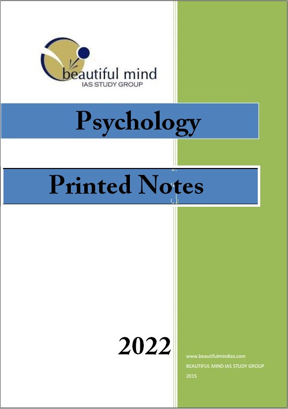 PSYCHOLOGY BY ARUN SIR BEAUTIFUL MIND COUCHING PRINTED NOTES 2022