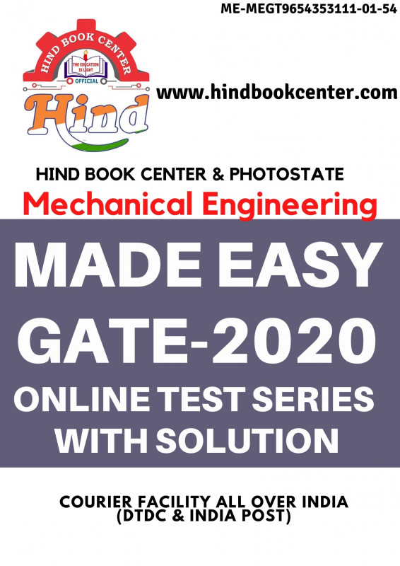 GATE TEST SERIES 2020 ; Mechanical Engineering ( MADE EASY )
