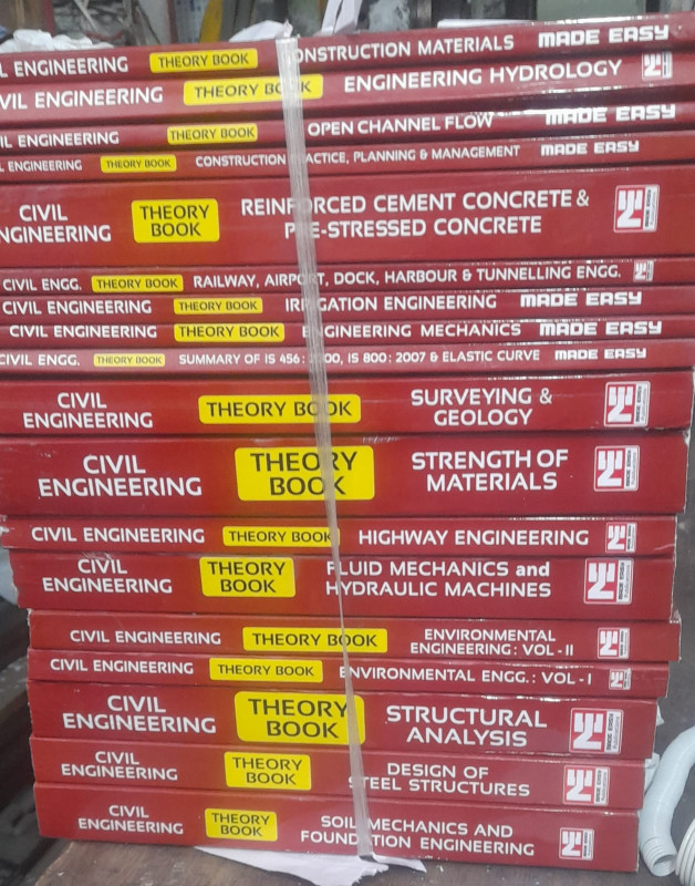 Civil Engineering Classroom Study Package Original Books - 2024: for ESE, GATE & PSUs (Theory &Workbok Set of Books-21 Made Easy)