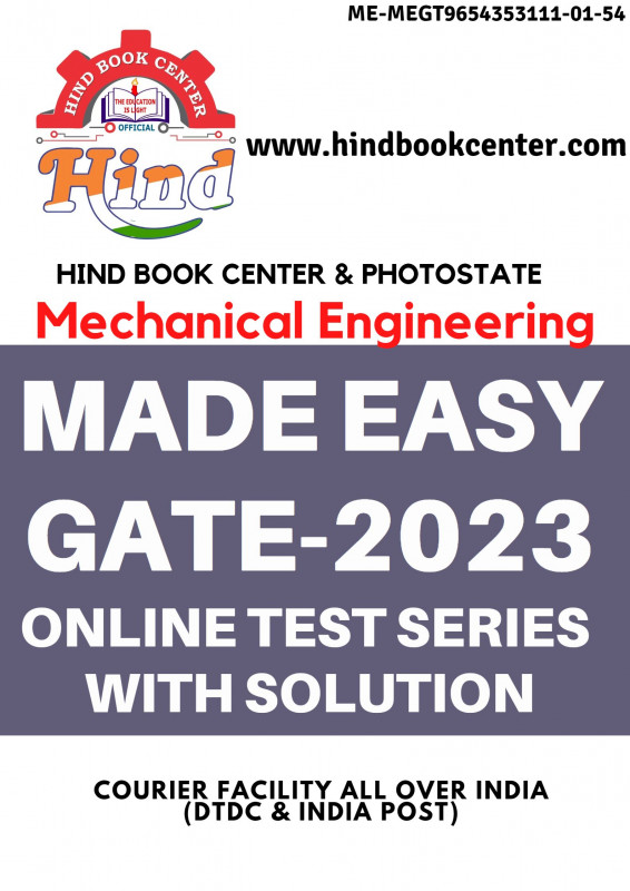 GATE 2023 TEST SERIES WITH SOLUTION MECHANICAL ENGINEERING
