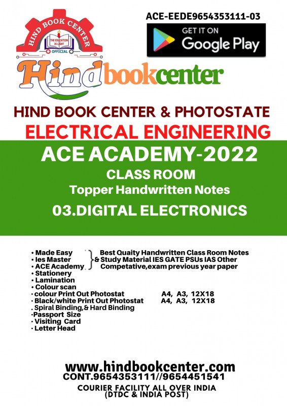 Electrical Engineering Handwritten Notes Digital Electronics ACE ACADEMY