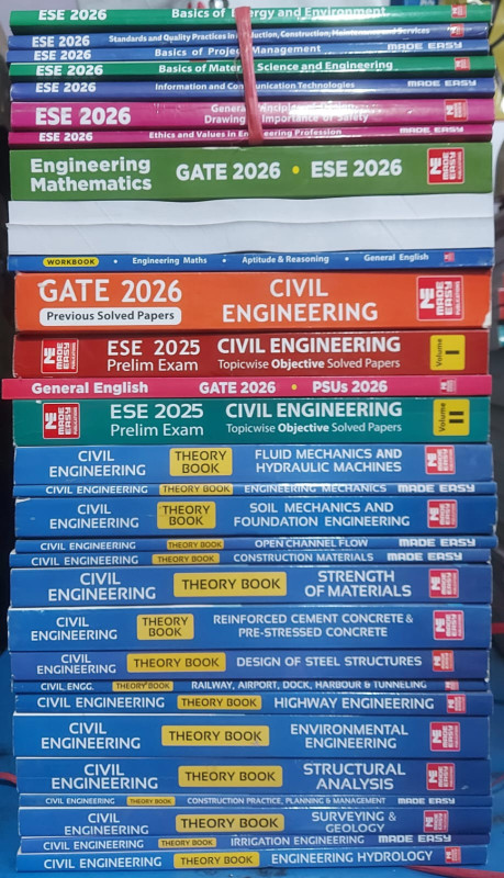 Civil Engineering Classroom Study Package Original Books 2026 for ESE GATE PSUs  Set of 31 Books  Made Easy