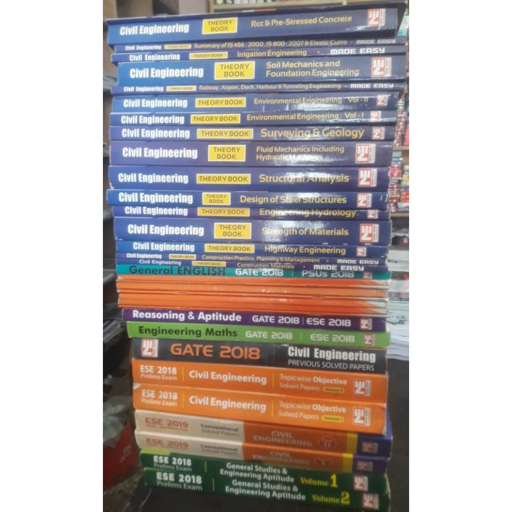 Civil Engineering Classroom Study Package Original Books-2018 : For ESE, GATE & PSUs (Set Of Books-40 Made Easy)