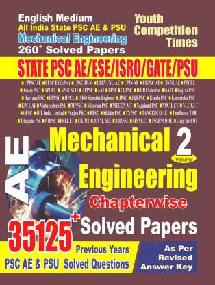 Mechanical Engineering chapterwise solved papers vol -2 YCT Uppsc ae /polytechnic lect/Ese/gate/isro