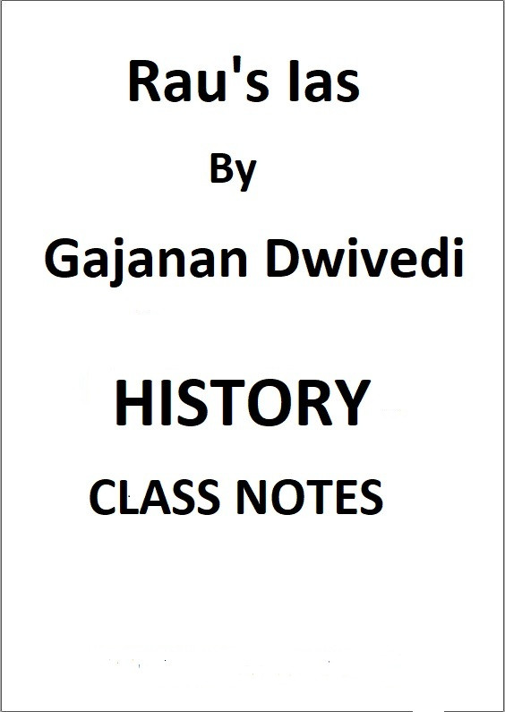 RAUS IAS GAJANAN DWIVEDI HISTORY CLASS NOTES ENGLISH MEDIUM
