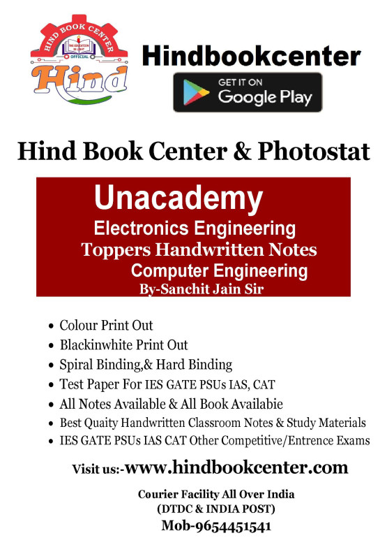 Computer Architecture For Gate Written By-Sanchit Jain sir Unacademy Handwritten Notes Electronics Engineering