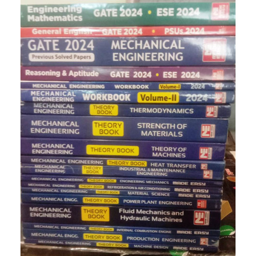 Mechanical Engineering Classroom Study Package Original Books - 2024 :for GATE Set of Books-20 Made Easy